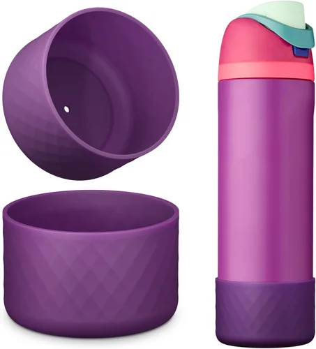 Vista 28 de Protector de Silicona para Botella de Agua Owala, 2 Piezas Fundas Protectoras Antideslizantes para Botellas de Agua FreeSip/Twist/Flip, Sin BPA