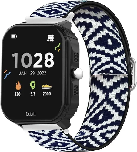 Vista 8 de Lamshaw Correa de reloj inteligente compatible con Cubitt para adolescentes, correa de repuesto ajustable de nailon elástico, accesorios compatibles