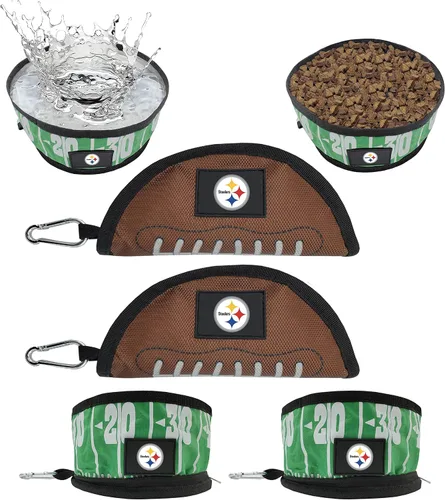 Vista 21 de Pets First NFL - Tazón plegable para mascotas