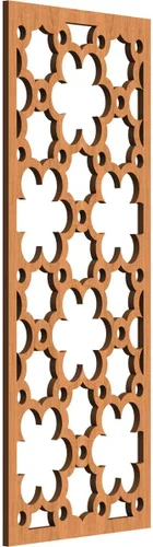 Vista 55 de 9 3/8"W x 24 3/8"H x 1/4"T Southgate Decorativos Paneles De Pared De Madera Calado, Abedul