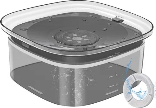 Vista 9 de UPSKY - Cuenco de agua para perros de 70 onzas, comedero lento sin derrames para bebedor desordenado Large Capacity, Spill Proof, Prevent Pet
