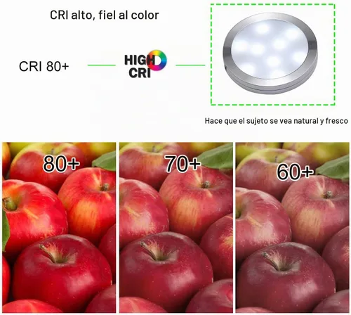 Vista 6 de AIBOO Iluminación LED enlazable para debajo del gabinete, luces de disco regulables de 12 V con control remoto inalámbrico de RF, cableado y enchufe