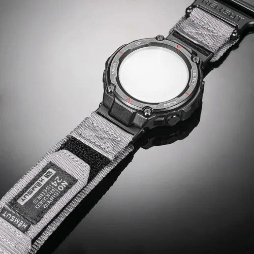 Vista 2 de SMITHA Correas de reloj compatibles con Amazfit T-Rex, T-Rex PRO, T-Rex 2, T-Rex 3 o T-Rex 3 PRO (1.890 in)/(1.732 in), T-Rex Ultra 1/2, correa Gris