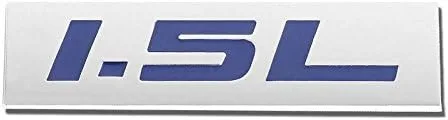 Vista 53 de 1.5L Negro/Cromo Aleación de Aluminio Auto Maletero Puerta Guardabarros Parachoques Insignia Calcomanía Emblema Cinta Adhesiva Pegatina