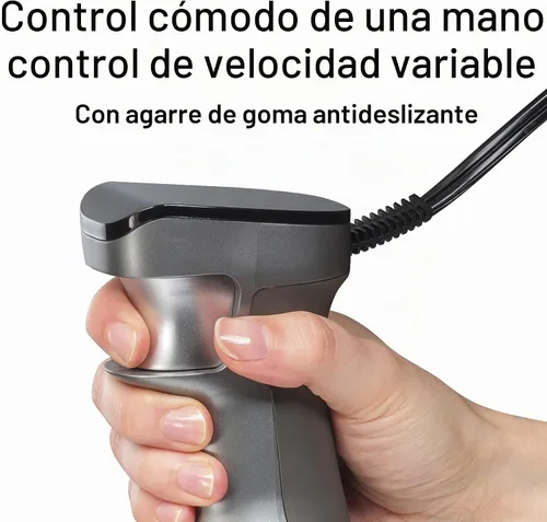 Vista 5 de Hamilton Beach Professional Batidora eléctrica de inmersión manual con velocidad variable + pantalla LED, 300 vatios de potencia máxima, batidor