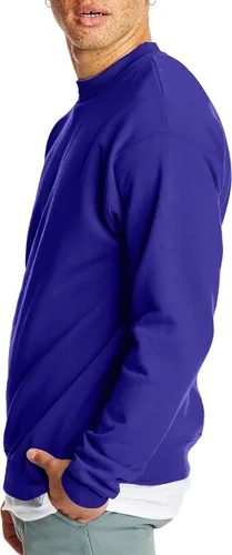 Vista 3 de Hanes EcoSmart - Sudadera de vellón, sin botones, para hombre, mezcla de algodón, sudadera con cuello redondo, paquete de1o2