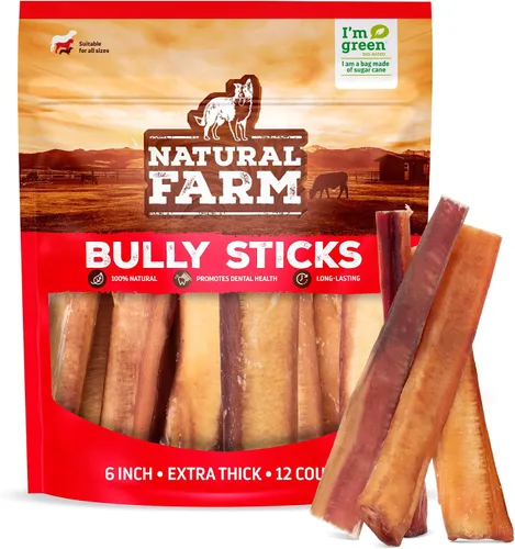 Vista 20 de Natural Farm Golosinas de colágeno trenzadas para perros (30 cm, paquete de 6), palitos de colágeno, golosinas naturales para perros, de larga