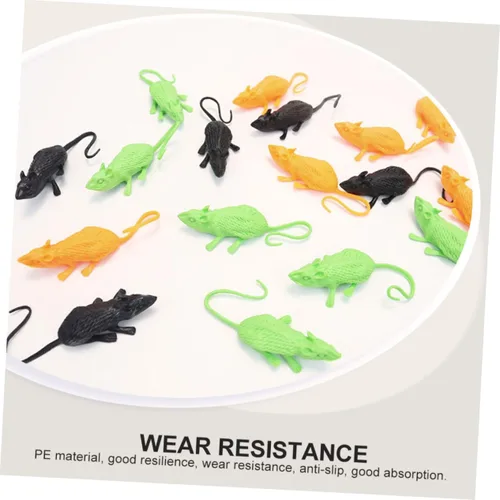 Vista 3 de BESPORTBLE Ratones de juguete falsos para diseño de escena Pe Material Decoración para Halloween Regalo perfecto