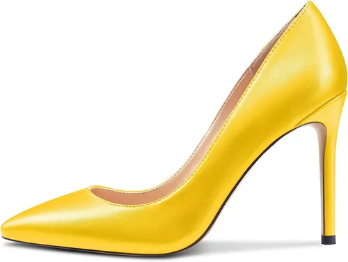 Vista 2 de Castamere Zapatos de tacón alto con punta puntiaguda para mujer, zapatos clásicos sin cordones, zapatos de fiesta de boda