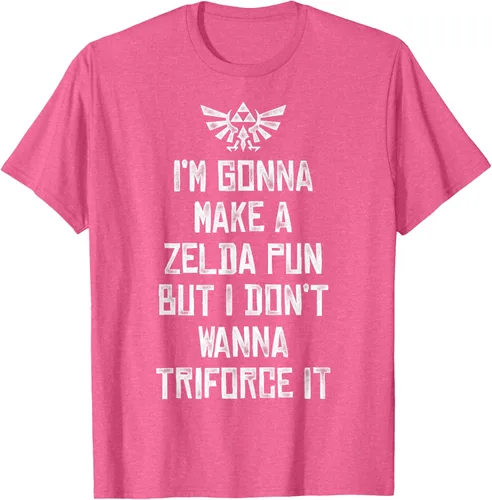 Vista 25 de Nintendo Zelda Funny Triforce It Pun - Camiseta gráfica, Negro, S