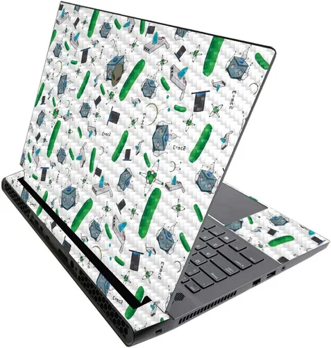 Vista 674 de MightySkins - Skin brillante con purpurina para Alienware M17 R3 (2020) y M17 R4 (2021) - Diversión de los años 90 Acabado duradero con purpurina