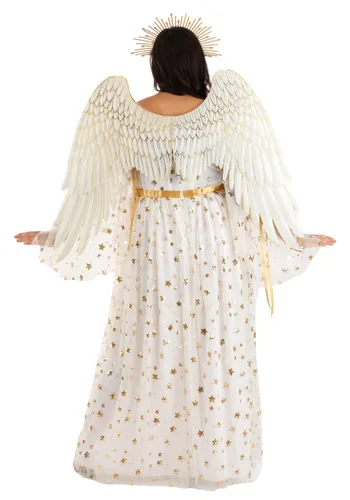 Vista 2 de Disfraz de Ángel Premium para Mujer Talla Plus Multicolor
