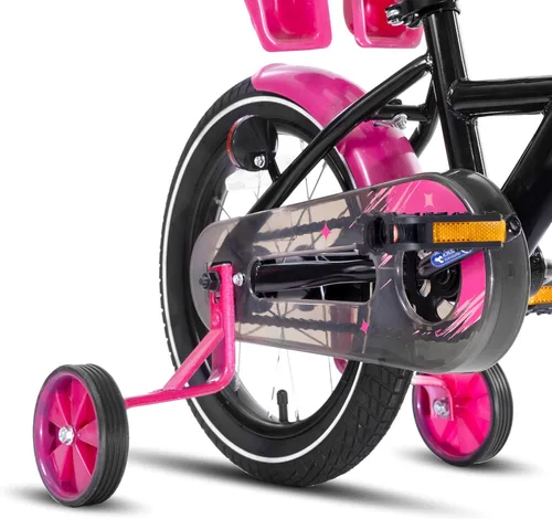 Vista 5 de KEANO Zinnia 14 16 20 Inch Kids Bike for Girls Ages 3-10 Years, Girls' Bikes with Training Wheels, Streamers, Basket and Doll Seat, Children Bicycles