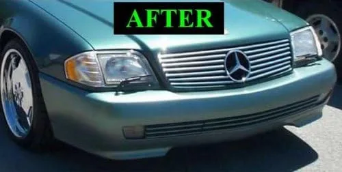 Vista 3 de Compatible con Mercedes-Benz R129 1990-2002 SL 300SL 500SL 600SL SL320 SL500 SL600 CHROME GRILLE KIT ROADSTER COUPE CONVERTIBLE 300 500 600