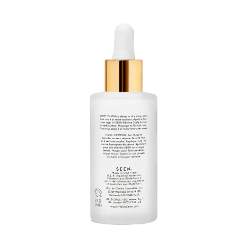Vista 2 de SEEN Restore Scalp Serum, sin fragancia, clínicamente probado, suero hidratante desarrollado por dermatólogos, promueve un cuero cabelludo