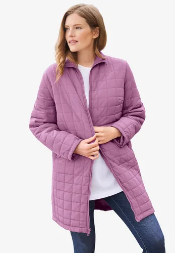 Vista 4 de Woman Within Chaqueta Taslon con capucha 3 en 1 de talla grande