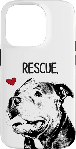 Vista 17 de Rescue Pitbull Dog Save Dogs Pit Bull Lover - Carcasa para iPhone 17