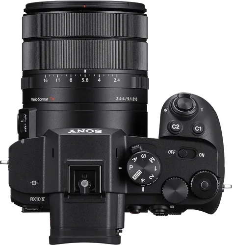 Vista 6 de Sony Cámara todo en uno RX10 V - Zoom de 25x con lente de 0.945-23.622 in Video de 10 bits 4K60 de 20.1 MP, enfoque automático AI con tarjeta
