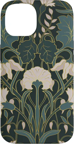 Vista 4 de iPhone 16 Art Nouveau Floral Pattern Case