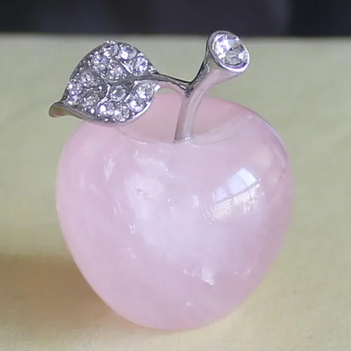 Vista 10 de Decoración para el hogar de manzana de cuarzo de cristal mezclado de 1.181 in (jaspe de llama)