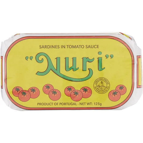 Vista 4 de NURI Sardinas portuguesas en salsa de tomate - paquete de 10 - (latas de 4.4 onzas)