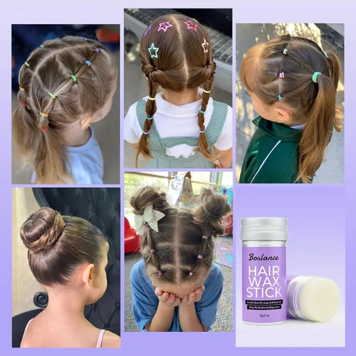 Vista 3 de Juego de cepillos para el cabello con barra de cera para el cabello, máquina para moños y cola de caballo elegante, etc. para accesorios de peinado