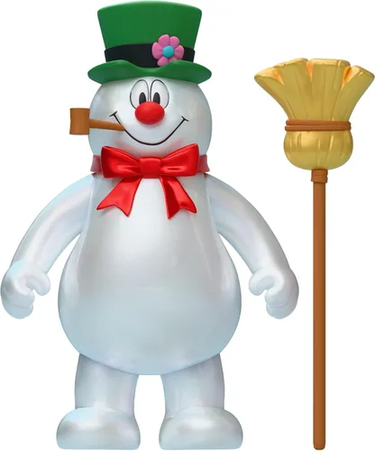 Vista 2 de Super7 Figura de Reacción Frosty The Snowman (Inspirada en Caja de Dulces) - Figura de Acción de Frosty The Snowman de 3.75 Pulgadas con Accesorio