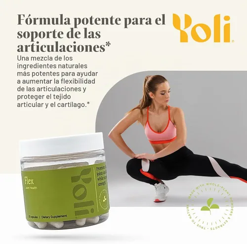 Vista 3 de Yoli Flex Joint Support, glucosamina, condroitina y vitamina K2, 60