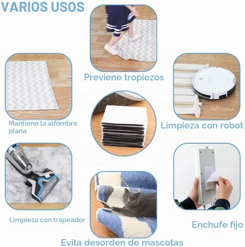 Vista 6 de Almohadilla de cinta para alfombra, calcomanías antideslizantes para Negro