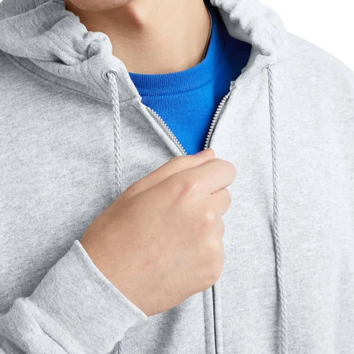 Vista 3 de Hanes EcoSmart - Sudadera con capucha para hombre, diseño de vellón con cremallera completa