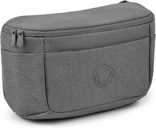 Vista 8 de Bugaboo Bolsa organizadora para cochecito, bolsa de pañales compacta con múltiples bolsillos y soporte aislado para botellas, compatible universal