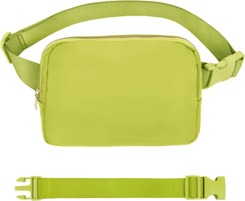 Vista 5 de VOROLO Fanny Pack For Women And Men Black with rope Negro