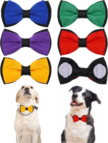 Vista 13 de PET SHOW Paquete de 8 pajaritas a cuadros para perros pequeños