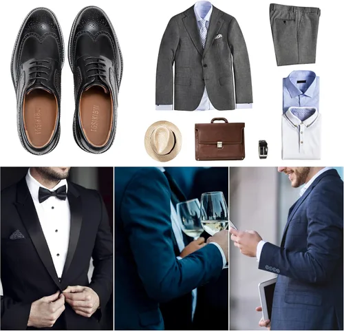 Vista 6 de Zapatos de vestir para hombre de cuero genuino moderno formal de negocios empalme Color Derby zapatos para hombres