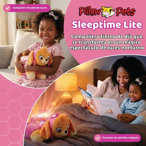 Vista 5 de Pillow Pets Nickelodeon Paw Patrol Skye, 11" Sleeptime Lite