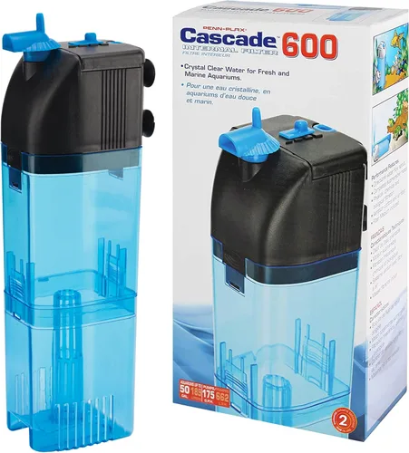 Vista 17 de Penn-Plax Cascade 300 Filtro Interno Completamente Sumergible – Proporciona Filtración Física, Biológica y Química para Acuarios y Tanques