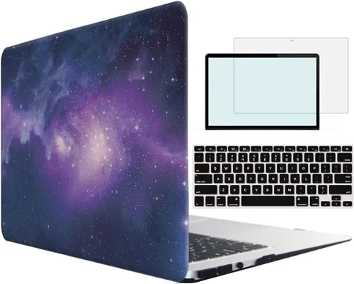 Vista 39 de Funda compatible con MacBook Pro de 13 pulgadas con CD-ROM modelo A1278 versión 2008-2012, carcasa rígida 4 en 1 de plástico a presión con protector