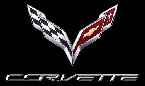 Vista 3 de JH DESIGN GROUP Camiseta Chevy Corvette C7 Emblem Mujer Negro Rojo Heather-Gris