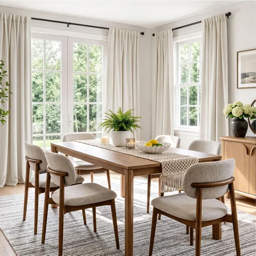 Vista 5 de INOVADAY Cortinas 100% opacas de 84 pulgadas de largo, juego de 4 paneles de lino con pestaña trasera y bolsillo para barra, cortinas opacas