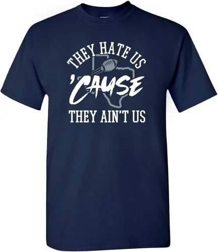 Vista 31 de Xtreme Apparrel They Hate Us 'Cause They Ain't Us Men's T-Shirt for Football Fans Arizona - Camisa negra