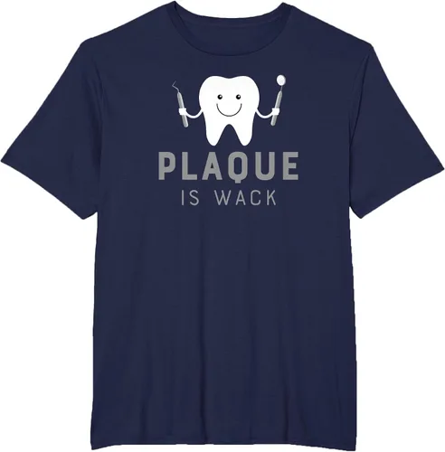 Vista 58 de Plaque is Wack Funny Dental Hygienist T-Shirt Asphalt Grey