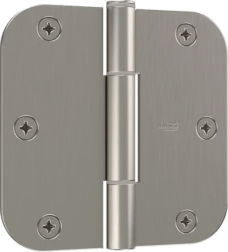 Vista 10 de National Hardware Bisagras de protección contra chirridos de 1/4 pulgadas, esquinas redondas, paquete de 3 en negro mate
