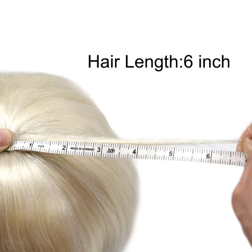 Vista 530 de Toupee para hombre 100% cabello humano real tupé para hombres 0.004 in piel de poliuretano para hombre, sistema de reemplazo de piezas de pelo