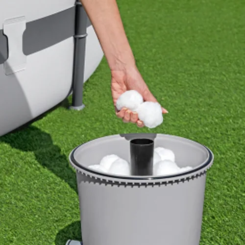 Vista 9 de Bestway Bomba de piscina con filtro de arena de 950 galones para piscinas sobre el suelo de 300 a 4,800 galones con filtro de prefiltro para agua