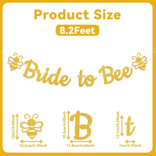 Vista 2 de Cartel de novia a abeja, pancarta de despedida de soltera de abeja, decoración de despedida de soltera con temática de abeja, despedida de soltera