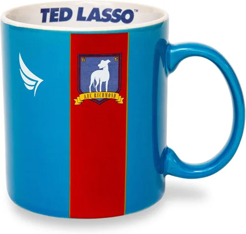 Vista 12 de Silver Buffalo - Taza de cerámica esculpida en 3D con forma de balón de fútbol de Ted Lasso Believe, 20 onzas Balón de fútbol Believe de 20 onzas