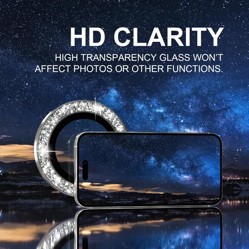 Vista 26 de Choiche Compatible para iPhone 16 Pro/iPhone 16 Pro Max Protector de Lente de Cámara, Vidrio Templado 9H Protector de Pantalla de Cubierta de Cámara