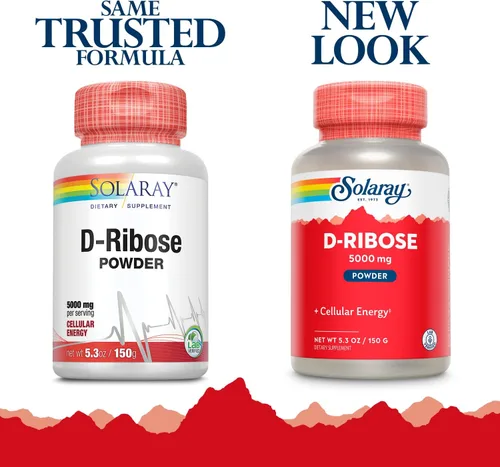 Vista 2 de SOLARAY D-ribosa en polvo 5000 mg Apoyo a la producción de energía cardíaca y celular saludable (ATP) 30 porciones 5.29 oz