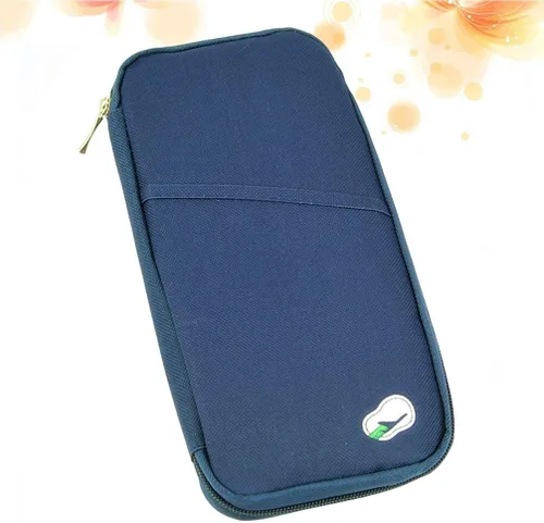Vista 8 de BESPORTBLE Funda de viaje de lona con cremallera pasaporte cartera titular de la tarjeta de crédito bolsa mujeres hombres al aire libre boleto