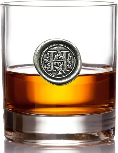 Vista 15 de English Pewter Company - Vaso de whisky antiguo de 11 onzas con inicial de monograma, regalos únicos para hombres, regalos personalizados con tu